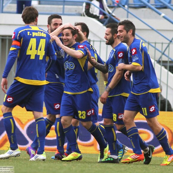 mint❤️vintage ASTERAS TRIPOLIS FC 2010-12 away shirt Lotto M GB38/40" Greece - Picture 3 of 14